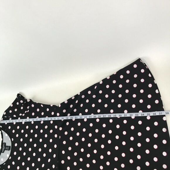Jennifer Lauren Polka Dot Fit and Flare Dress Women's Plus Size 1X Stretch - Picture 8 of 10